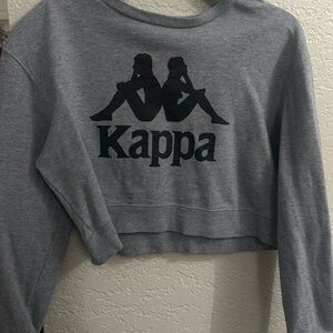 Kappa Charcoal Cropped Top